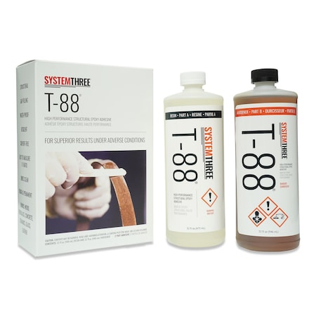 System Three Resins T-88 Epoxy Adhesive, 1/2 Gallon Kit 1100K20